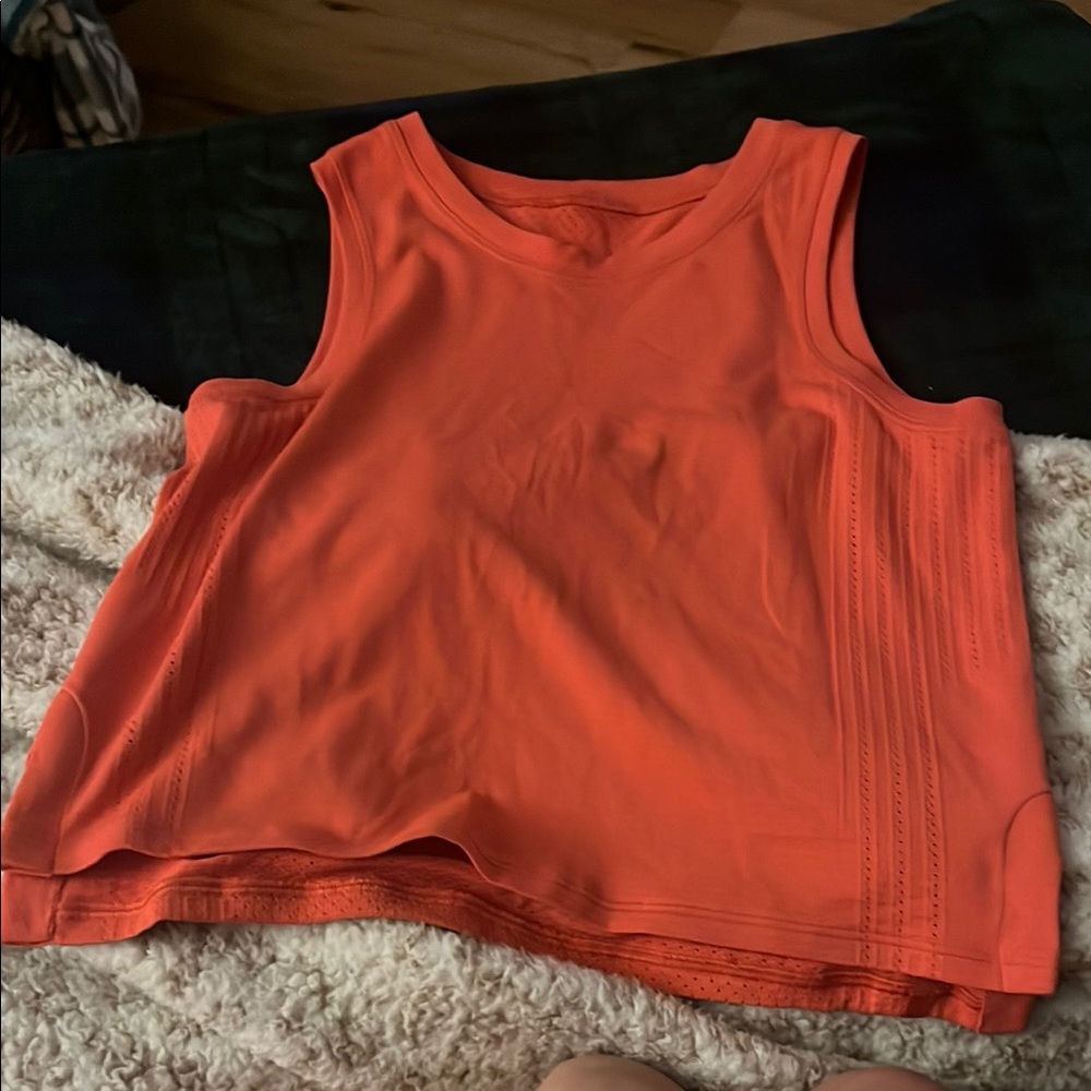 Orange Sleeveless Top